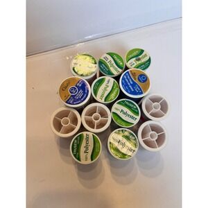 Coats & Clark Trusew Polyester Thread Lot 13 Spools Assorted Colors Sewing